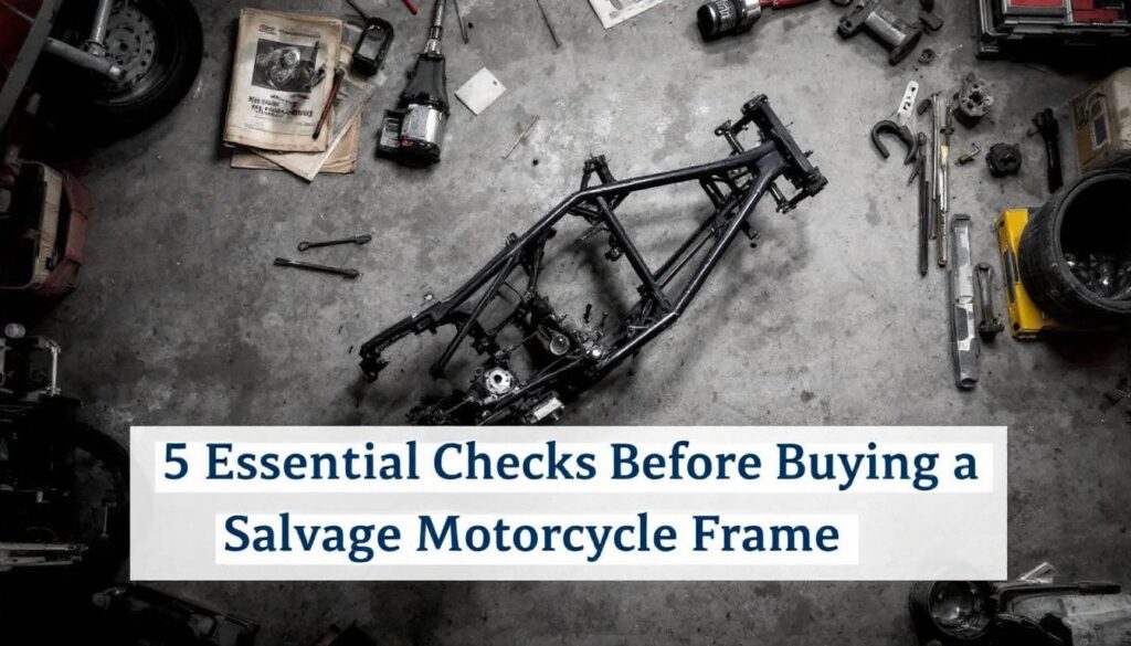 5 essential checks before buying a salvage motorcycle frame 317508924