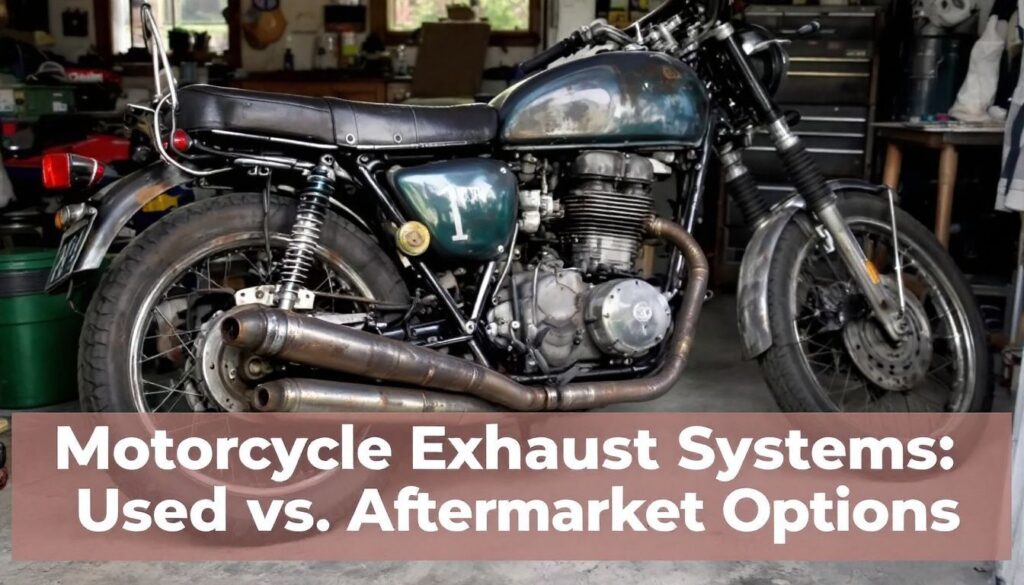 motorcycle exhaust systems used vs. aftermarket options 317505174