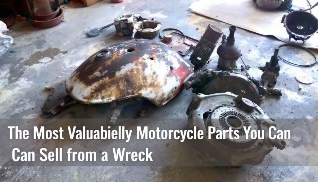 the most valuable motorcycle parts you can sell from a wreck 317513941